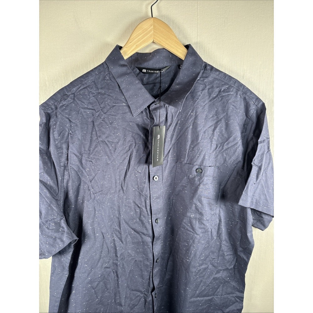 Travis Mathew Studebaker Shirt Mens XL Blue Lightweight Casual